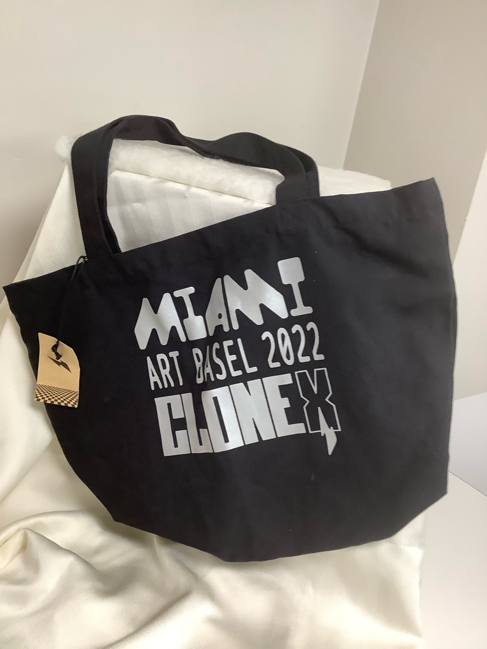 Miami Art Basel Space Dolphin 2022 Clone Tote Bag